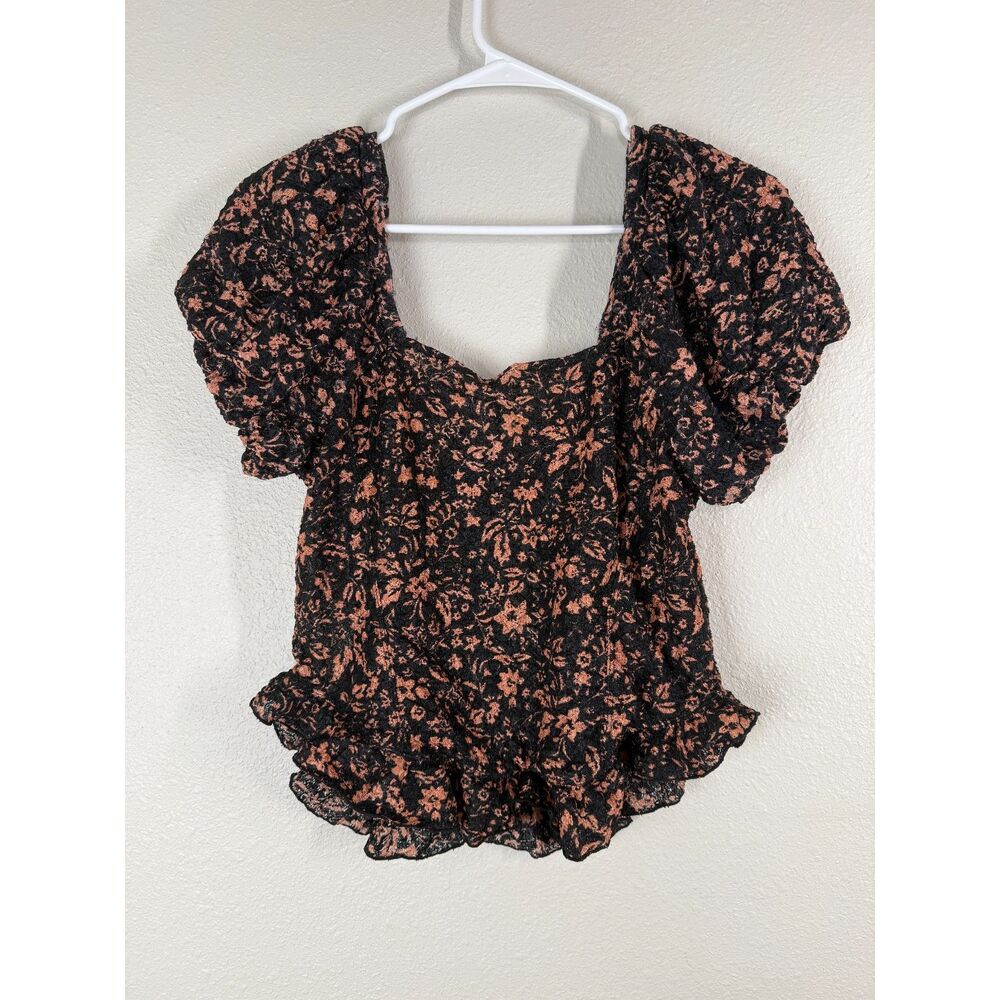 Free People Oh Baby Corset Style Top Sz L Whimsigoth Witchy Fairy Grunge Goth - Picture 6 of 11